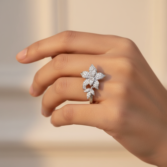 Diamond Titanium Ring