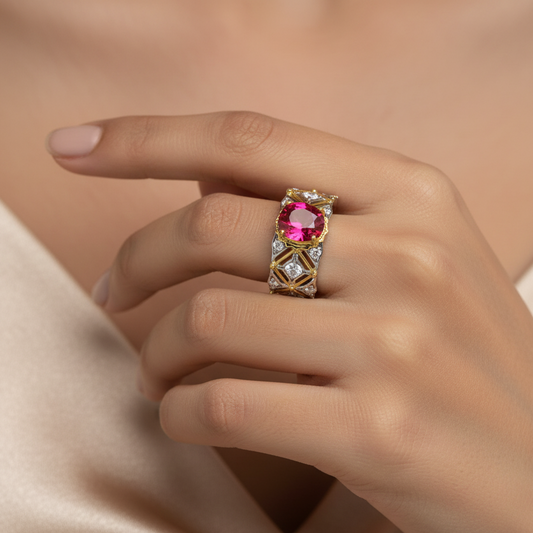 Diamond Titanium Ring