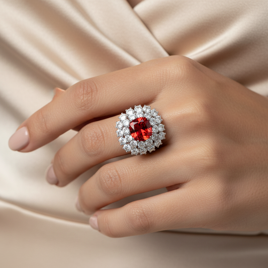 Diamond Titanium Ring