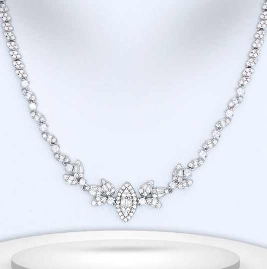 Diamond Titanium Long Necklace