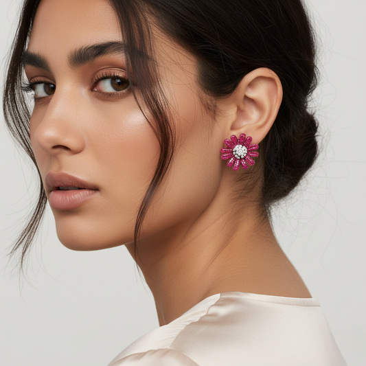 Diamond Titanium Earring