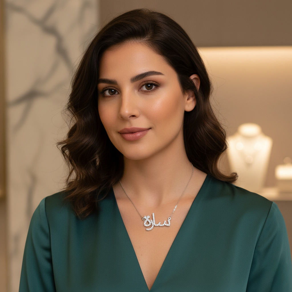 Diamond Titanium Long Necklace