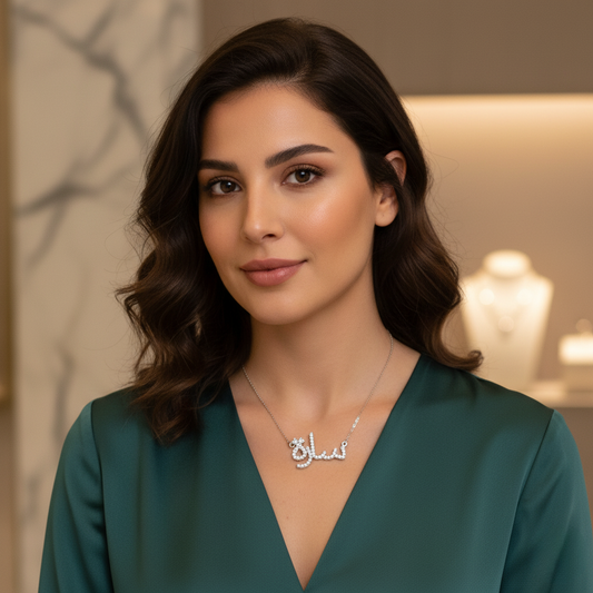 Diamond Titanium Long Necklace