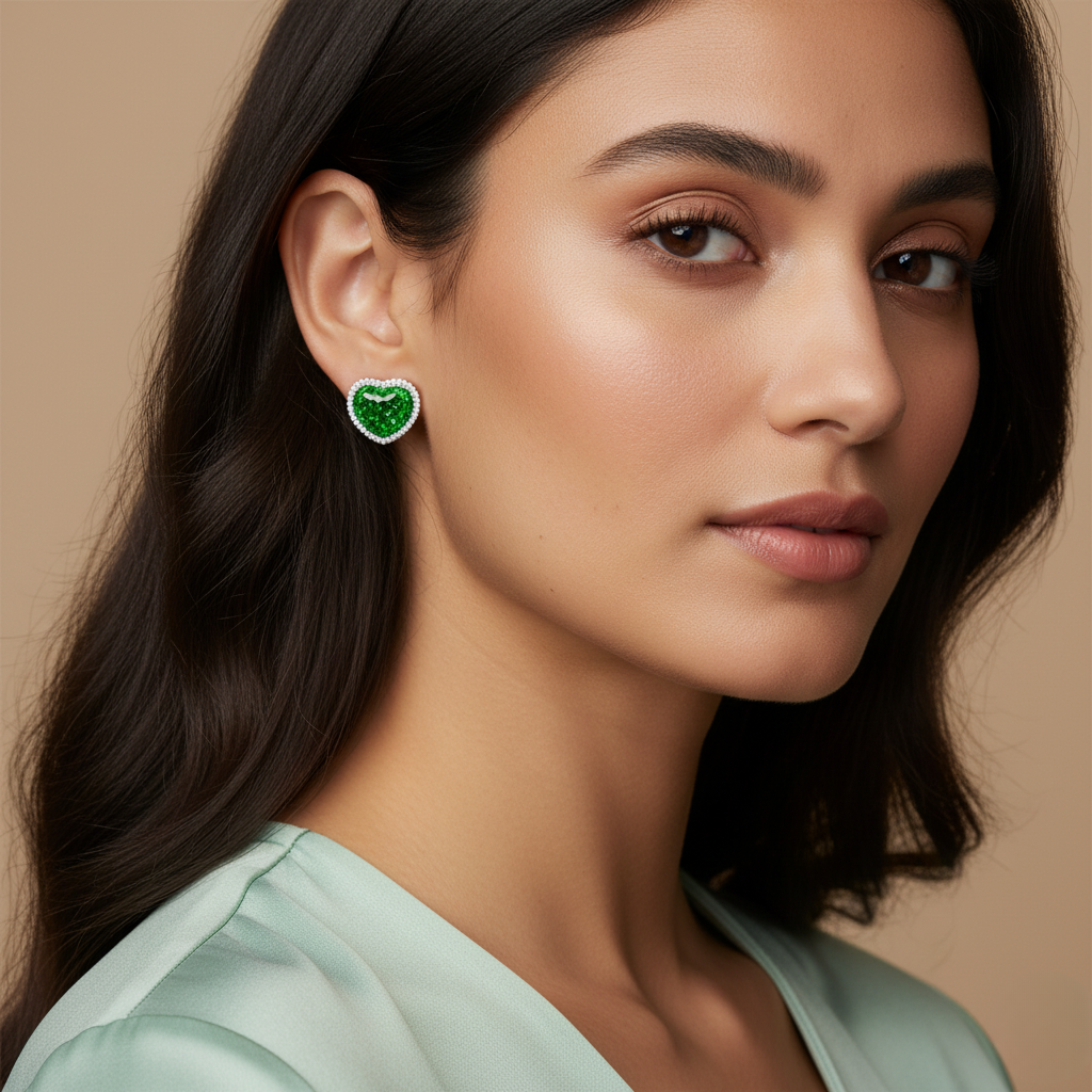 Diamond Titanium Earring