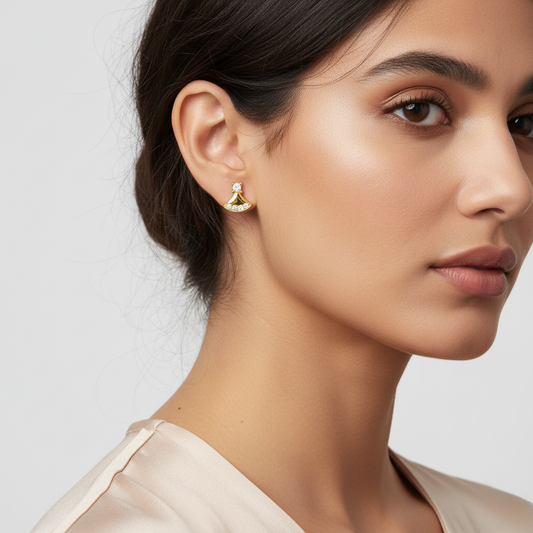 Diamond Titanium Earring