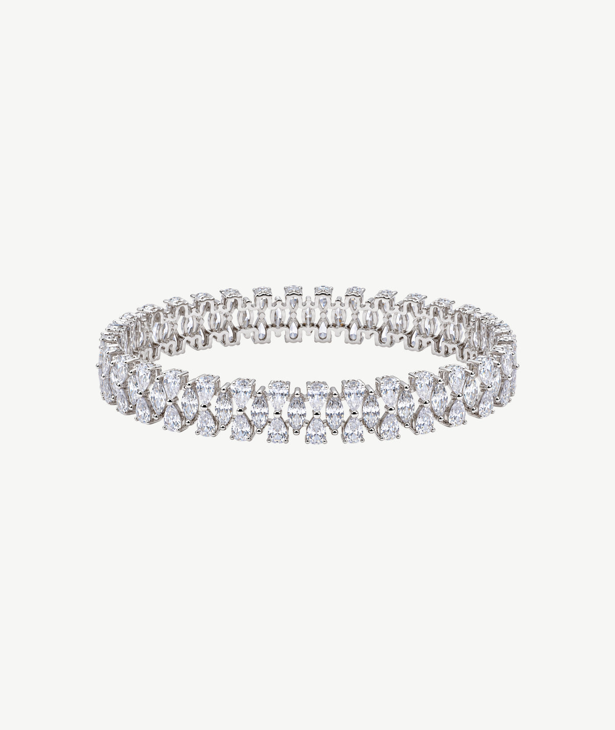 MARQUISE SILVER BANGLE | سوار فضة ماركيز
