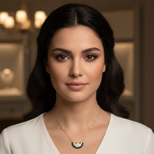 Diamond Titanium Long Necklace