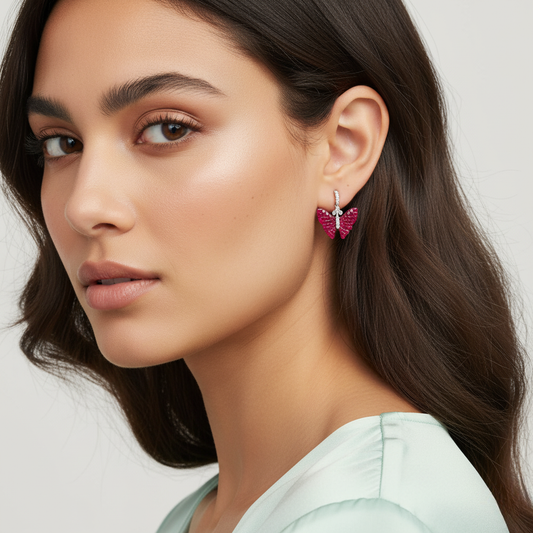 Diamond Titanium Earring