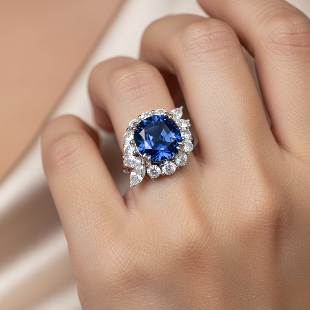 Diamond Titanium Ring