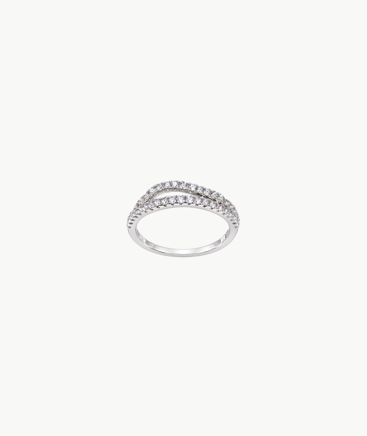 SILVER DOUBLE ROW RING | خاتم فضة مزدوج الصف
