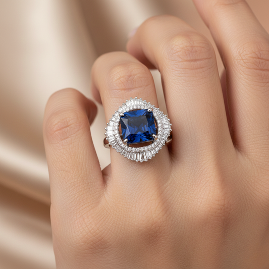 Diamond Titanium Ring