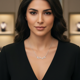 Diamond Titanium Long Necklace