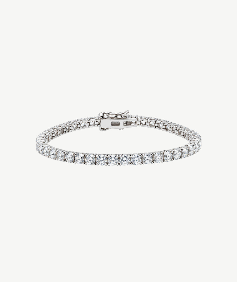 TENNIS SILVER BRACELET 3mm | سوار تنس فضة كلاسيكي