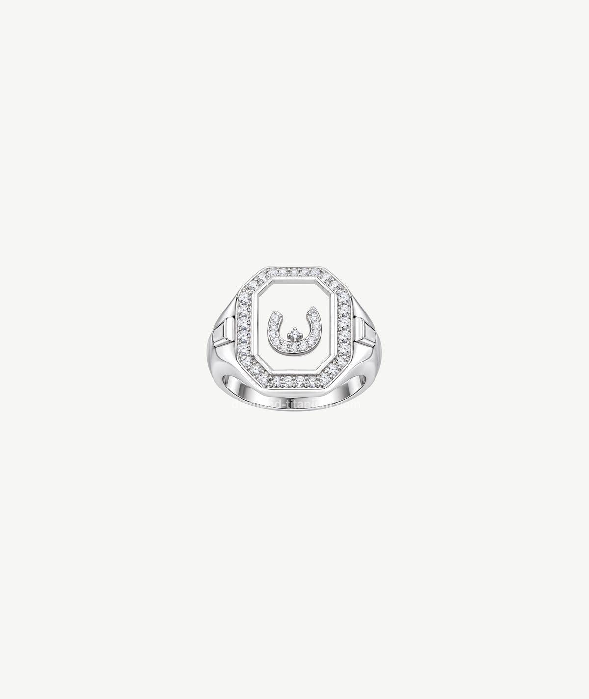LETTER SILVER RING | خاتم فضة بتصميم حرف