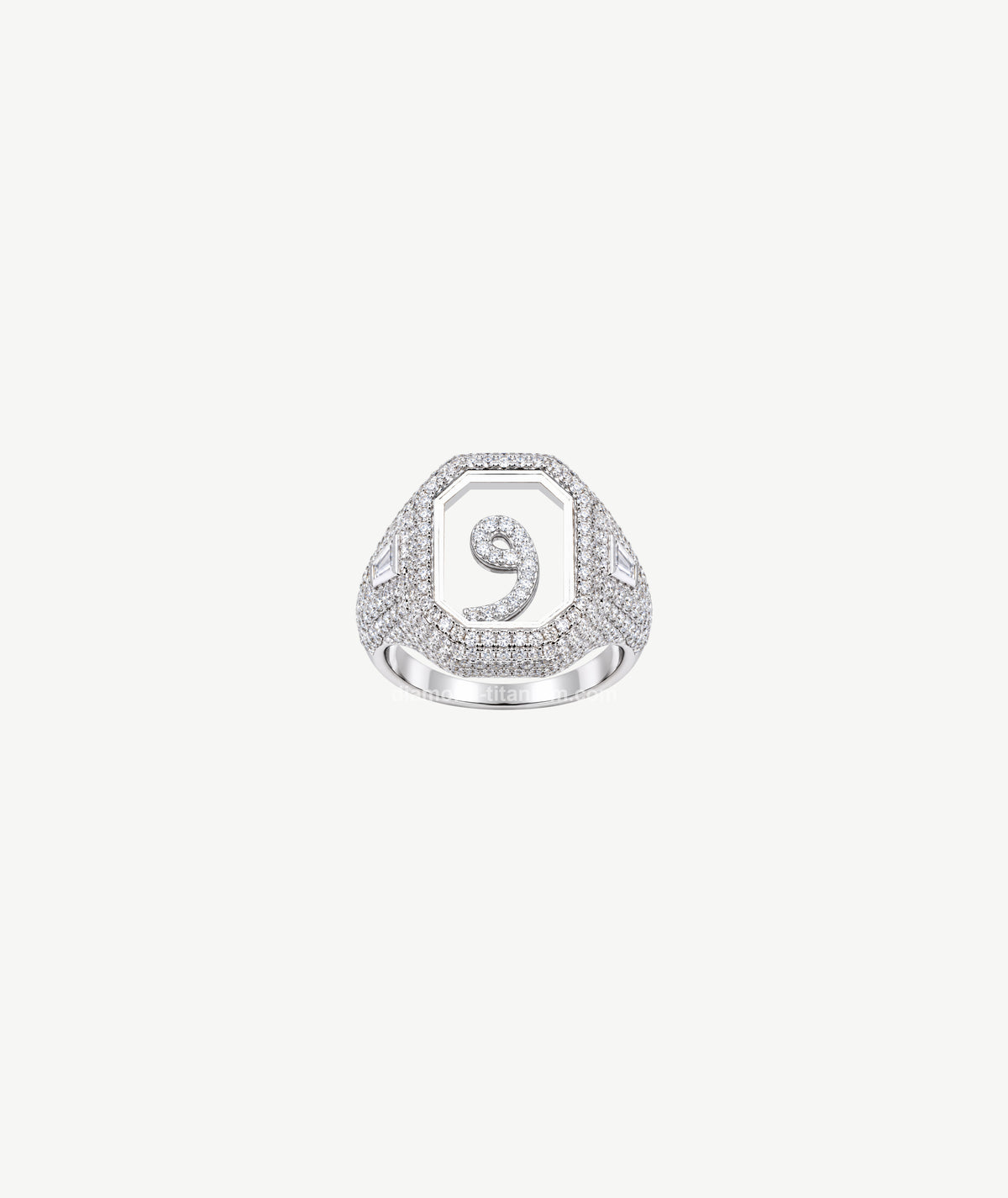 LETTER SILVER RING | خاتم فضة بتصميم حرف