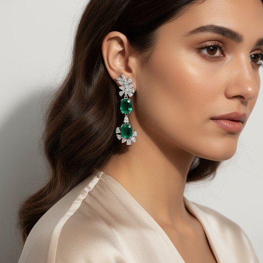 Diamond Titanium Earring