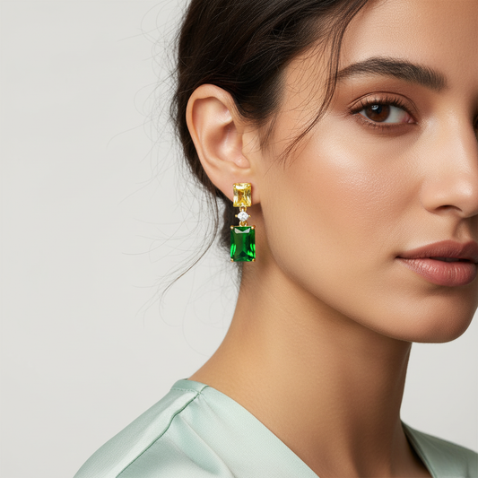 Diamond Titanium Earring