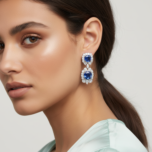 Diamond Titanium Earring