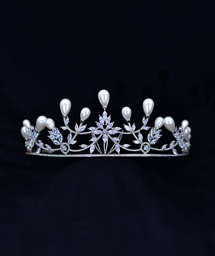 HANDMADE LUXURY BRIDAL WEDDING CROWN | تاج زفاف عرائسي فاخر مصنوع يدويًا