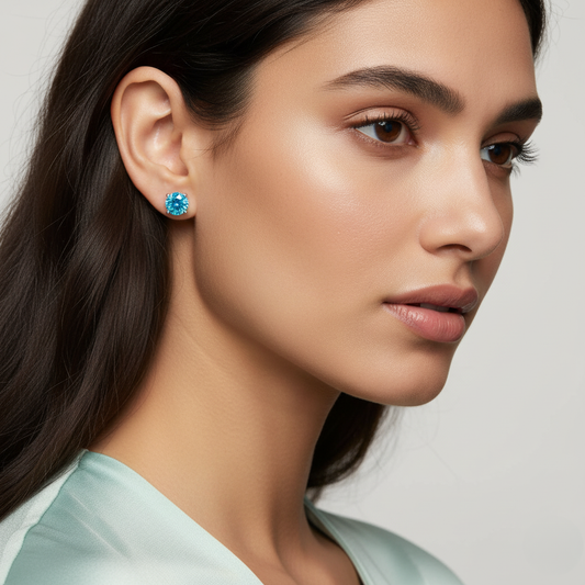 Diamond Titanium Earring