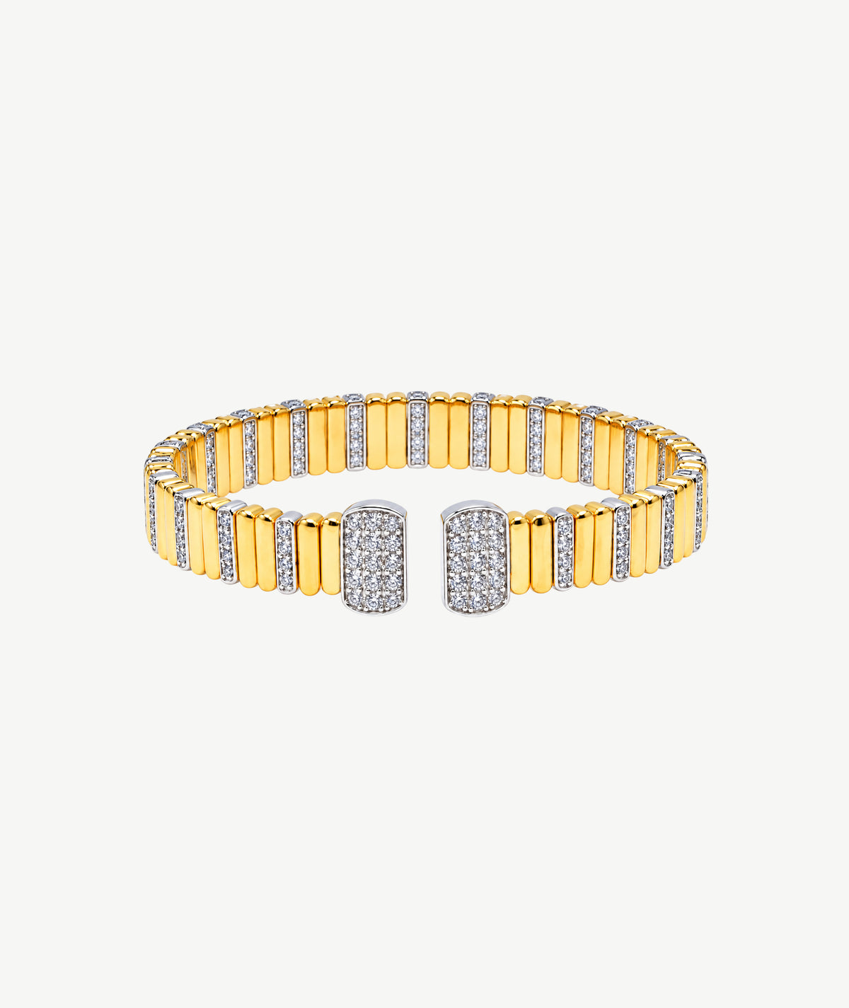 GOLD TONE SILVER BANGLE | سوار فضة بلون ذهبي