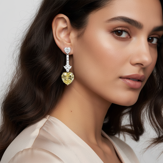 Diamond Titanium Earring