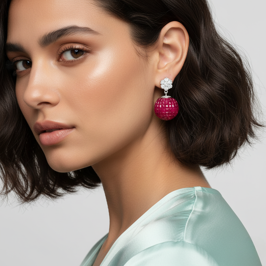 Diamond Titanium Earring