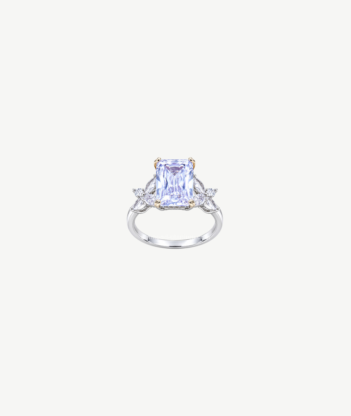 WHITE STONE SILVER RING | خاتم فضة بحجر أبيض