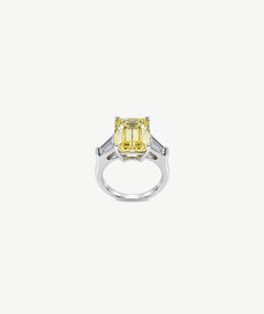 YELLOW STONE SILVER RING | خاتم فضة بحجر أصفر