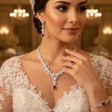 Diamond Titanium Wedding Set