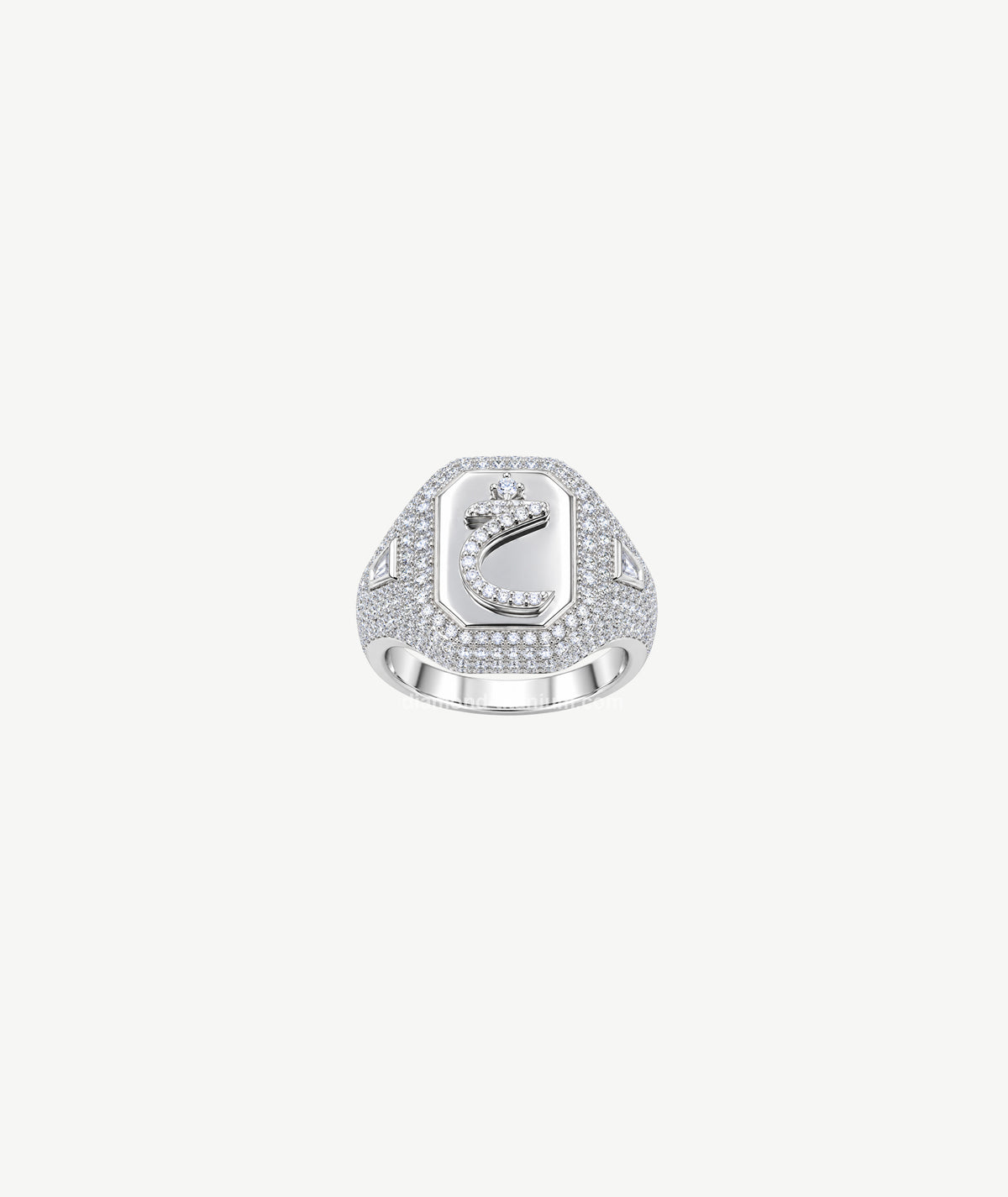 LETTER SILVER RING | خاتم فضة بتصميم حرف