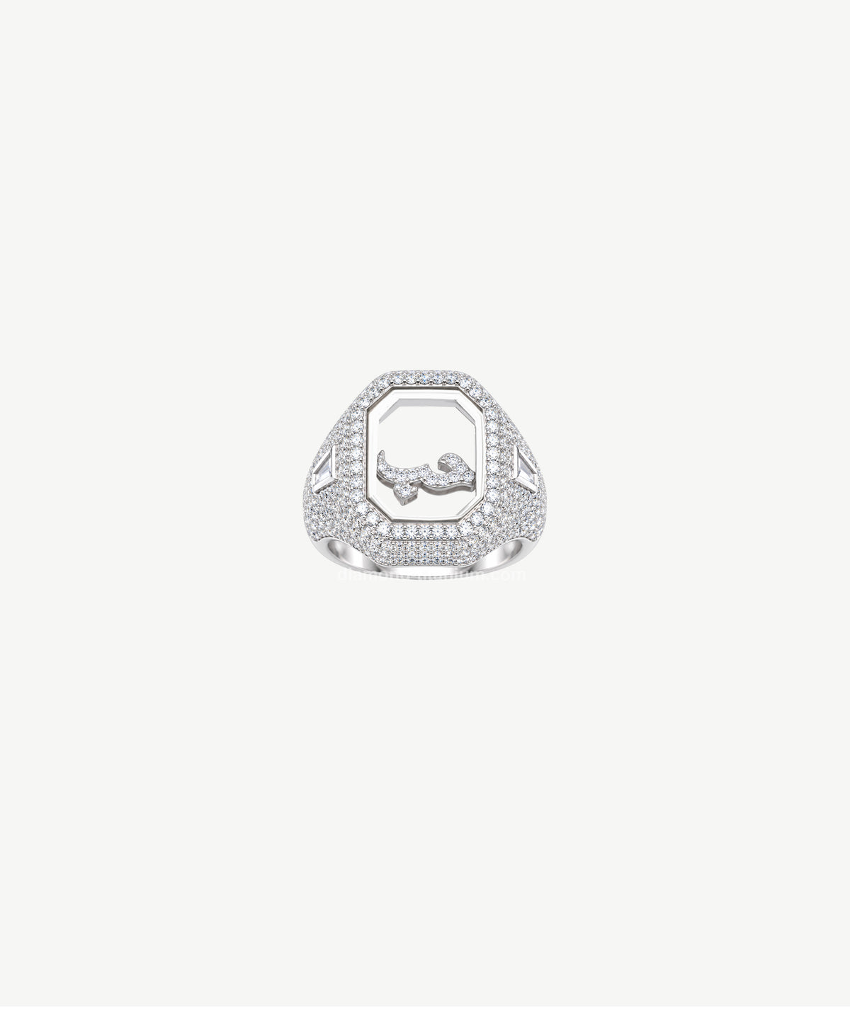 LETTER SILVER RING | خاتم فضة بتصميم حرف