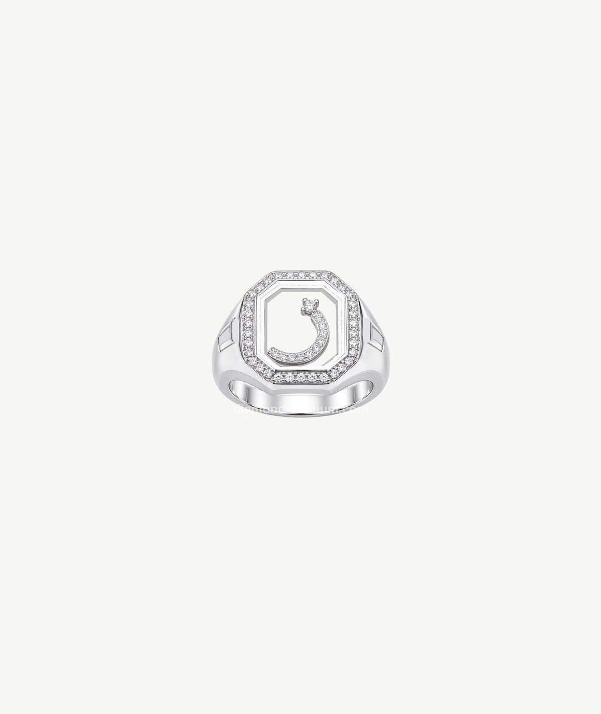 LETTER SILVER RING | خاتم فضة بتصميم حرف