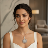 Diamond Titanium Long Necklace