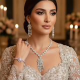 Diamond Titanium Wedding Set