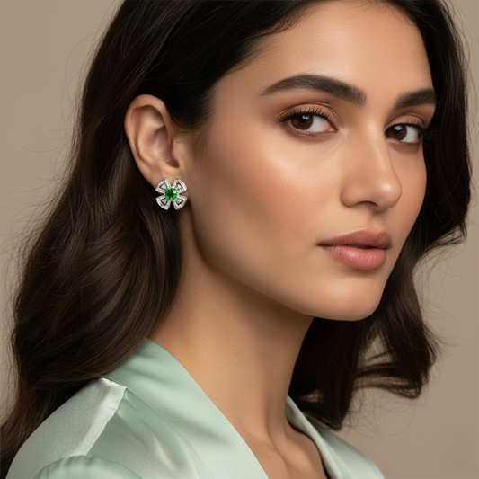 Diamond Titanium Earring