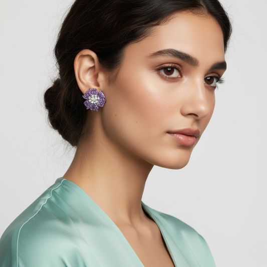 Diamond Titanium Earring