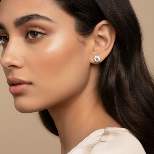 Diamond Titanium Earring