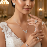 Diamond Titanium Wedding Set