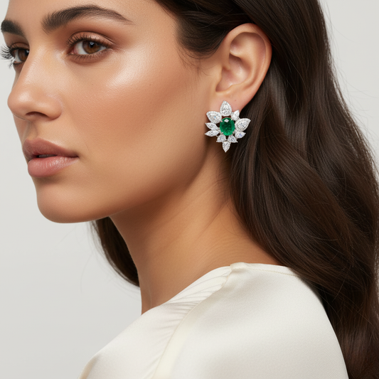 Diamond Titanium Earring