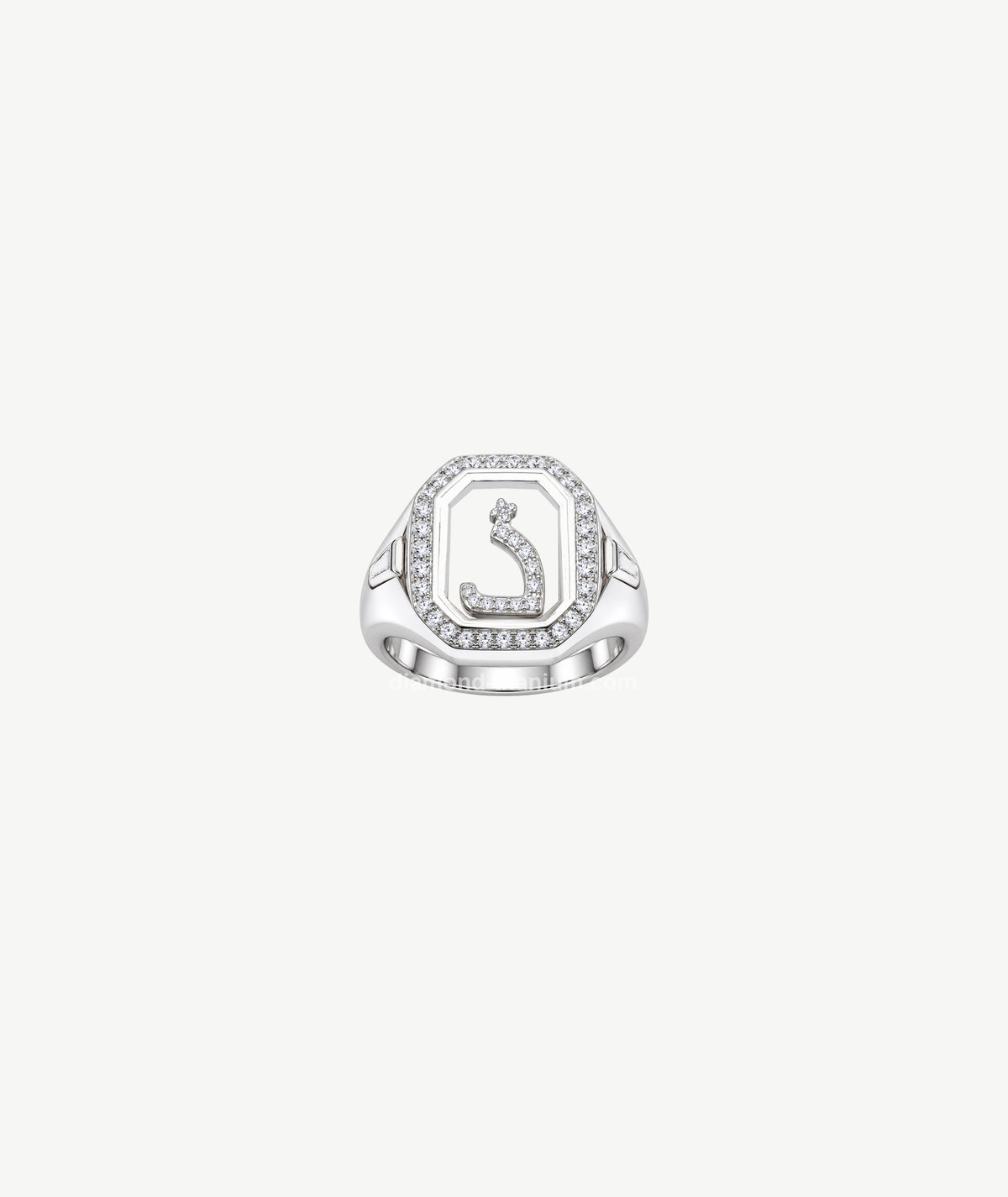 LETTER SILVER RING | خاتم فضة بتصميم حرف