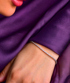 TENNIS BRACELET 1 MM | سوار تنس 1 مم