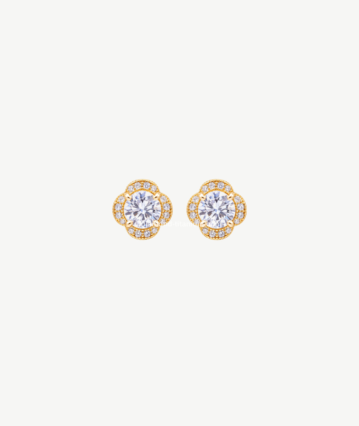 FLORAL HALO SILVER EARRINGS | أقراط فضة بتصميم زهري هالو