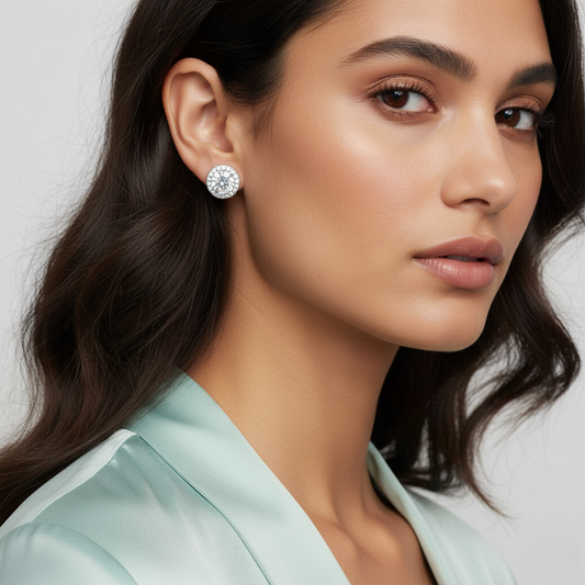 Diamond Titanium Earring