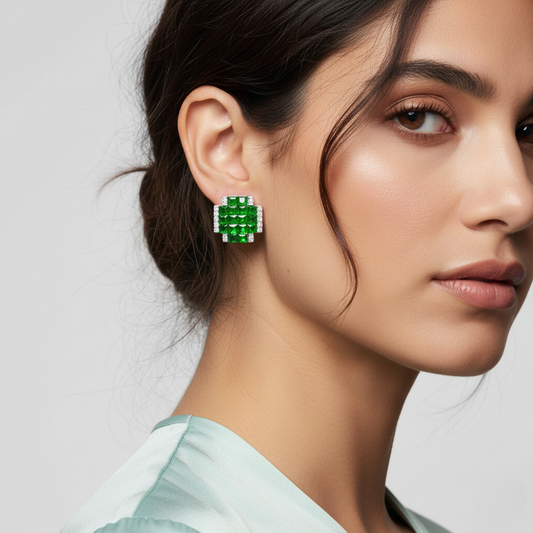 Diamond Titanium Earring