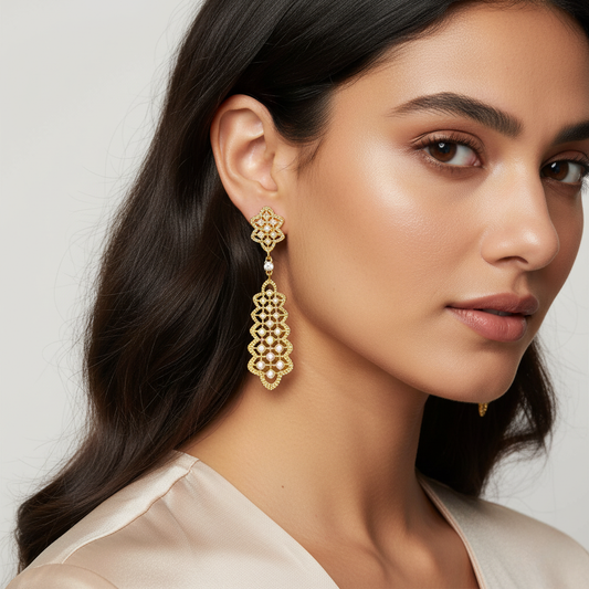 Diamond Titanium Earring