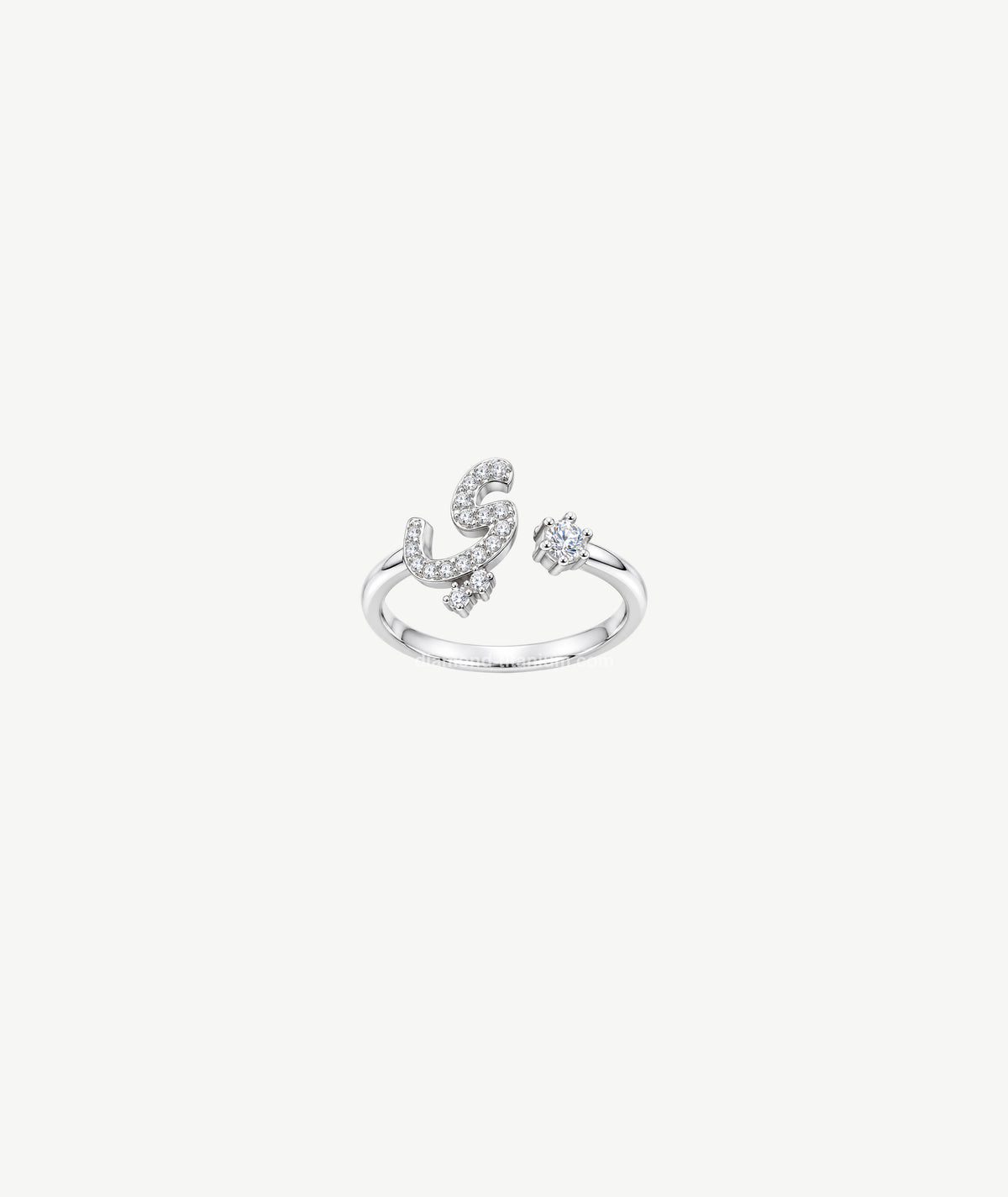 LETTER SILVER RING | خاتم فضة بتصميم حرف