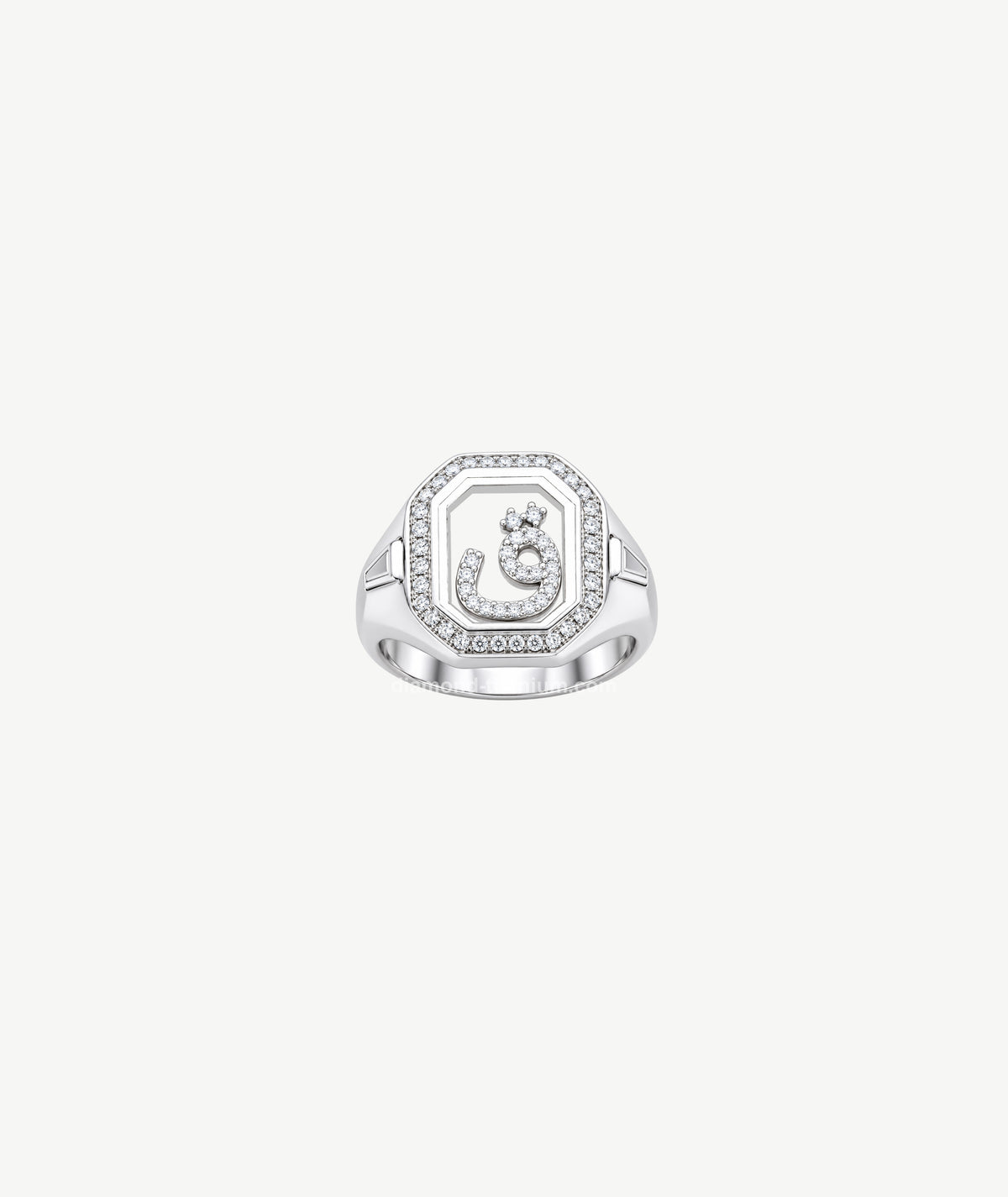 LETTER SILVER RING | خاتم فضة بتصميم حرف