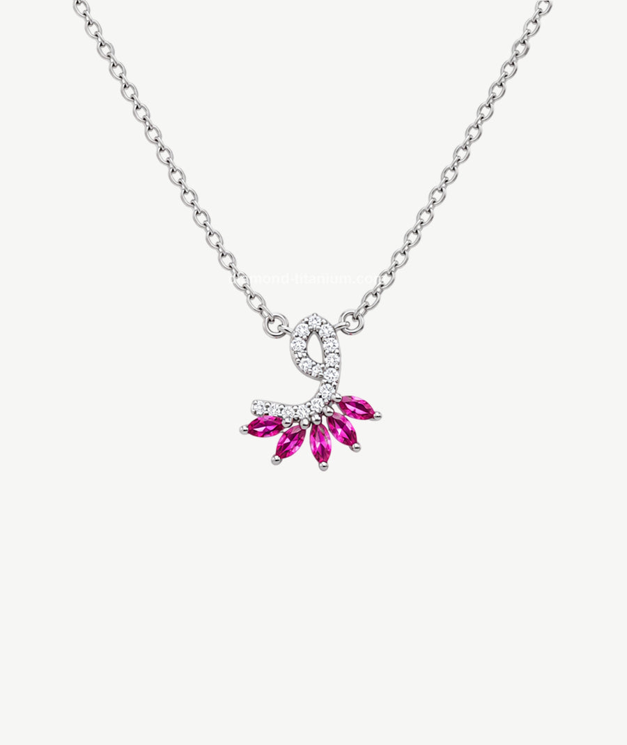 LETTER PENDANT SILVER NECKLACE | عقد فضة بتعليقة حرف