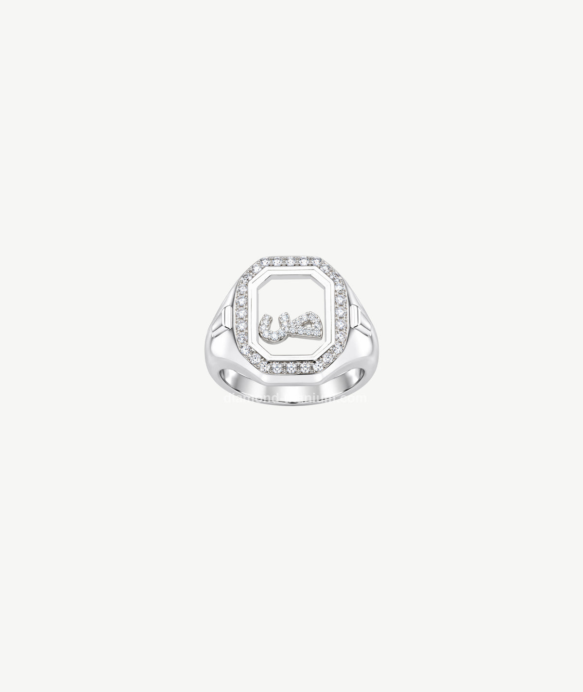 LETTER SILVER RING | خاتم فضة بتصميم حرف